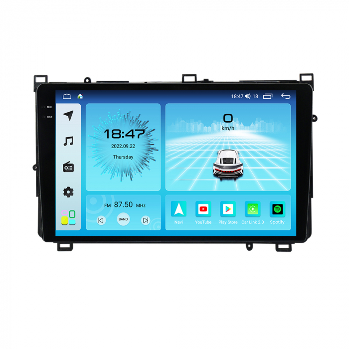 Navigatie Toyota Corolla Auris din 2017-2019, Rezolutie 2K, Ecran QLED 9.5 inch, 8GB RAM si 128GB ROM, Android, Procesor Octacore, Slot sim 4G, Sunet DSP, Wireless Carplay [3]