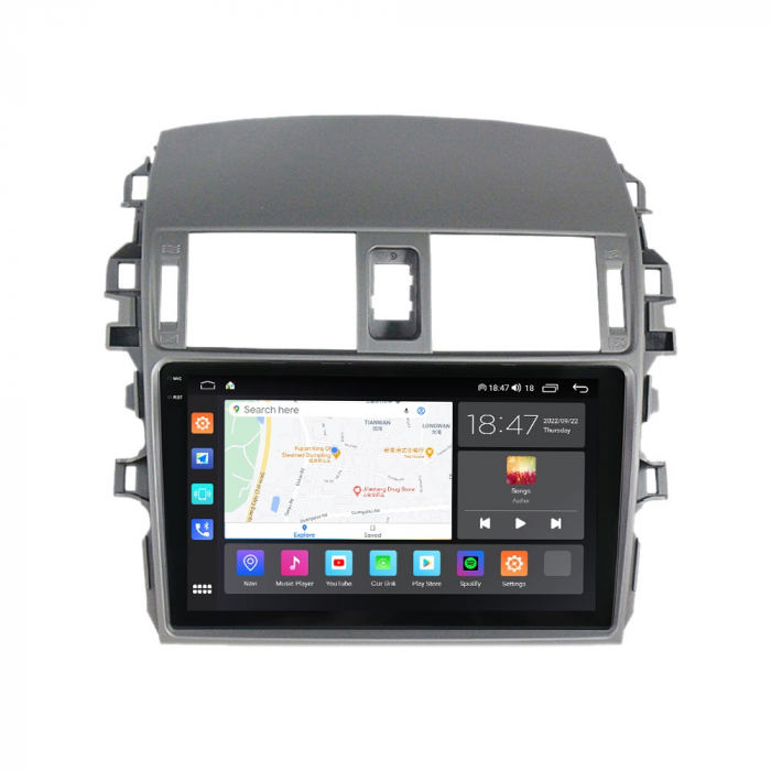 Navigatie Toyota Corolla din 2006-2013, Rezolutie 2K, Display QLED 9.5 inch, 4GB RAM si 64GB ROM, Android, Procesor Octacore, Slot sim 4G, Sunet DSP, Wireless Carplay si Android Auto, Camera Marsarier [5]