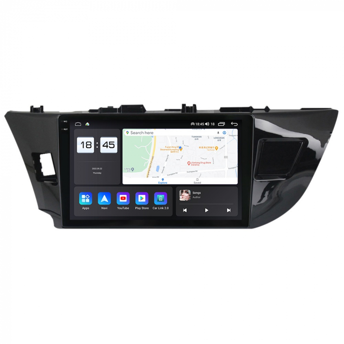 Navigatie Toyota Corolla din 2012-2016, Rezolutie 2K, Ecran QLED 9.5 inch, 8GB RAM si 128GB ROM, Android, Procesor Octacore, Slot sim 4G, Sunet DSP, Wireless Carplay [6]