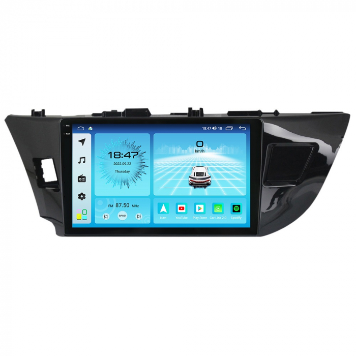 Navigatie Toyota Corolla din 2012-2016, Rezolutie 2K, Ecran QLED 9.5 inch, 8GB RAM si 128GB ROM, Android, Procesor Octacore, Slot sim 4G, Sunet DSP, Wireless Carplay [4]