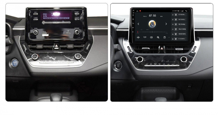 Navigatie Toyota Corolla din 2018 - 2022, 8GB RAM si 128GB ROM, Ecran QLED 9 inch, Android 14, Procesor Octacore, Slot sim 4G, Sunet DSP, Wireless Carplay si Android Auto, Camera Marsarier [2]