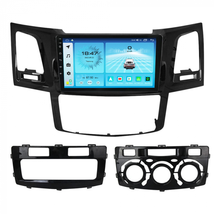 Navigatie Toyota Fortuner Hilux 2004 - 2014 Android 14 , 1GB RAM Carplay [4]