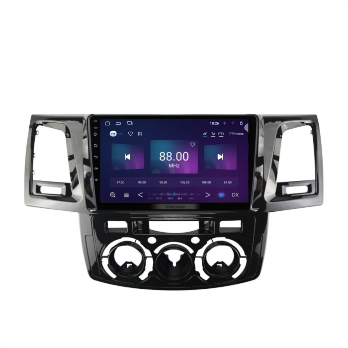 Navigatie Toyota Fortuner Hilux 2004 - 2014 Android 14 , 4GB RAM , Procesor Quad Core , Wireless Carplay si Android auto , Display HD Touchscreen, Wi-Fi , Bluetooth, USB [1]
