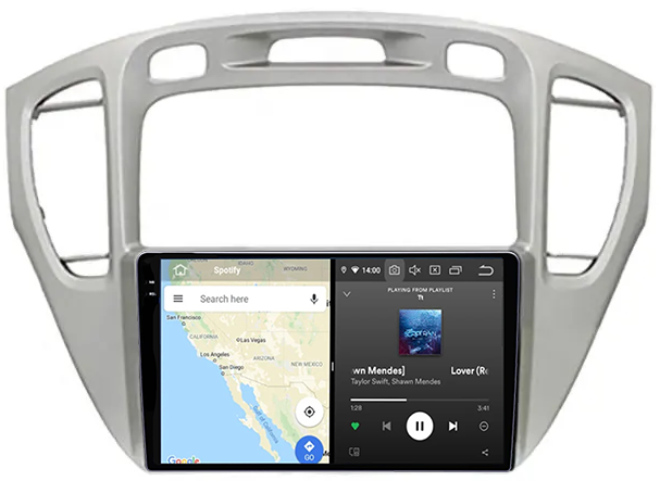 Navigatie Toyota Highlander 2000 - 2007 Android 14 , 4GB RAM , Procesor Quad Core , Wireless Carplay si Android auto , Display HD Touchscreen, Wi-Fi , Bluetooth, USB [4]