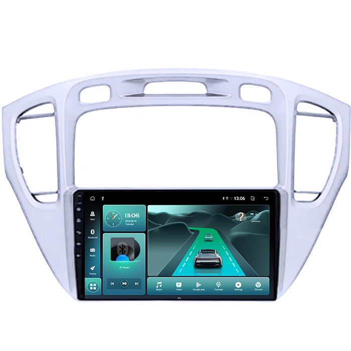 Navigatie Toyota Highlander 2000 - 2007 Android 14 , 4GB RAM , Procesor Quad Core , Wireless Carplay si Android auto , Display HD Touchscreen, Wi-Fi , Bluetooth, USB [2]