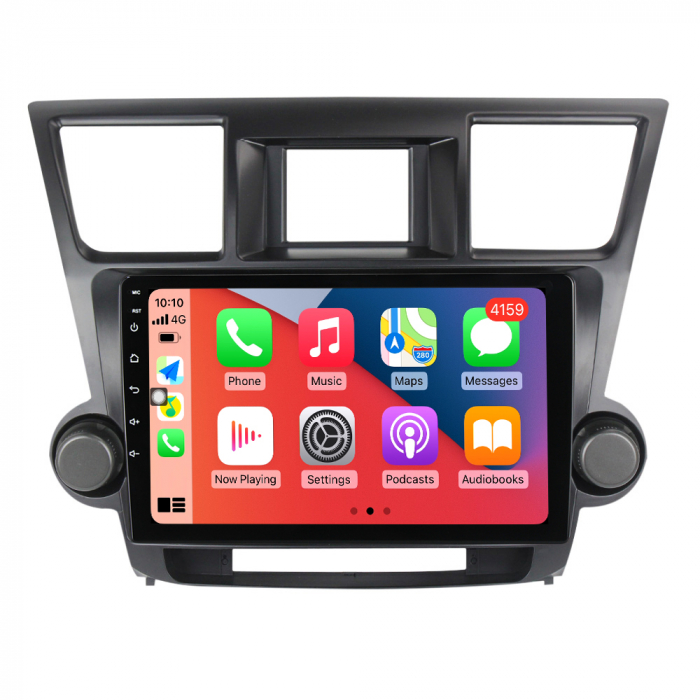 Navigatie Toyota Highlander ( 2009 - 2014 ) , Android , Display 10 inch , 2GB RAM + 32 GB ROM , Internet , 4G , Aplicatii , Waze , Wi Fi , Usb , Bluetooth , Mirrorlink [3]
