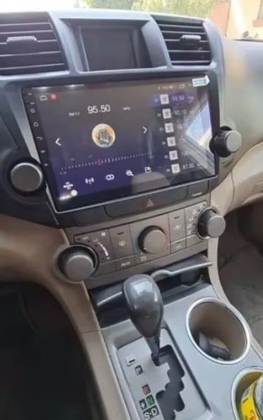 Navigatie Toyota Highlander din 2007-2013, Rezolutie 2K, Ecran QLED 9.5 inch, 8GB RAM si 128GB ROM, Android, Procesor Octacore, Slot sim 4G, Sunet DSP, Wireless Carplay [9]