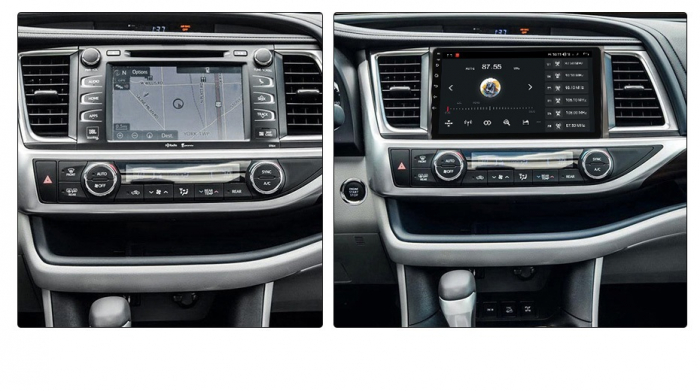 Navigatie Toyota Highlander din 2013-2018, Android 14, Wireless Carplay si Android Auto, 2GB RAM si 32GB ROM, Display IPS 9 inch, Camera Marsarier, Internet, Aplicatii, Wi Fi, Usb, Bluetooth [3]