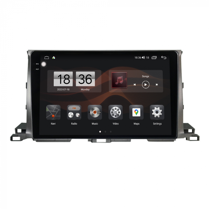 Navigatie Toyota Highlander din 2013-2018, Rezolutie 2K, Ecran QLED 9.5 inch, 8GB RAM si 128GB ROM, Android, Procesor Octacore, Slot sim 4G, Sunet DSP, Wireless Carplay si Android Auto [4]