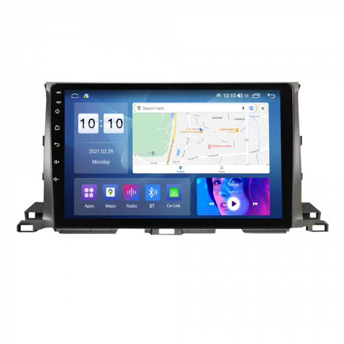 Navigatie Toyota Highlander din 2014 - 2018 , 8GB RAM si 128GB ROM, Ecran QLED 9 inch, Android 14, Procesor Octacore, Slot sim 4G, Sunet DSP, Wireless Carplay si Android Auto, Camera Marsarier [2]