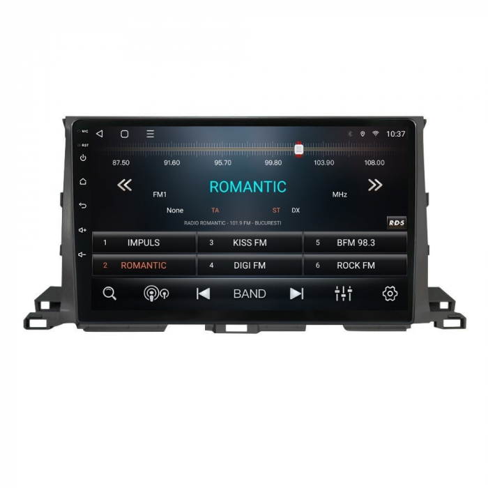 Navigatie Toyota Highlander din 2014-2018 Android 14 , 4GB RAM , Procesor Quad Core , Wireless Carplay si Android auto , Display HD Touchscreen, Wi-Fi , Bluetooth, USB [3]