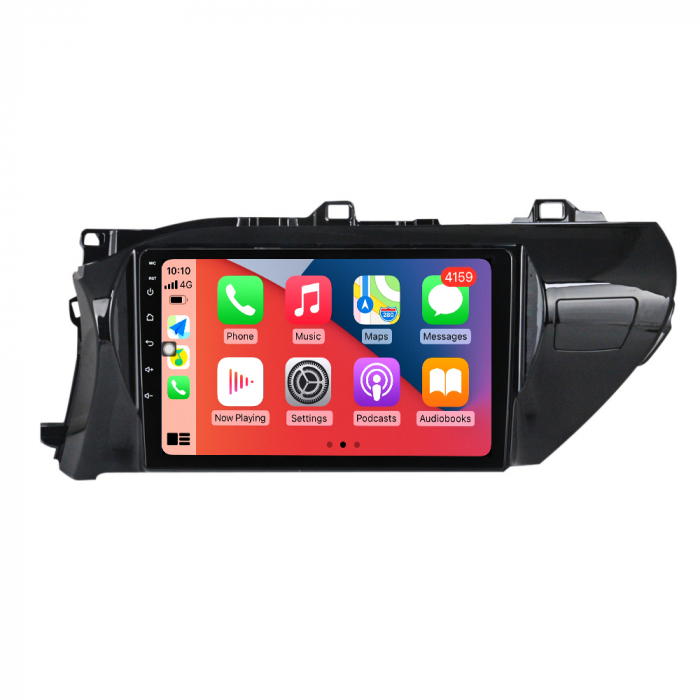 Navigatie Toyota Hilux din 2015 - 2020, 8GB RAM si 128GB ROM, Ecran QLED 9 inch, Android 14, Procesor Octacore, Slot sim 4G, Sunet DSP, Wireless Carplay si Android Auto, Camera Marsarier [5]