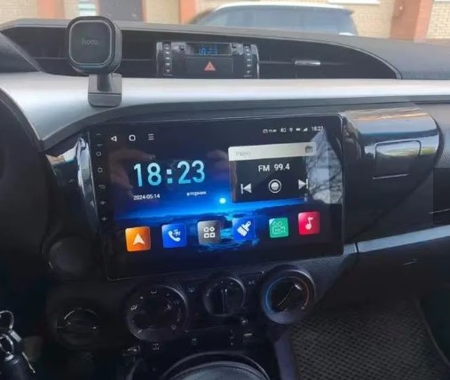 Navigatie Toyota Hilux din 2015 - 2020, 8GB RAM si 128GB ROM, Ecran QLED 9 inch, Android 14, Procesor Octacore, Slot sim 4G, Sunet DSP, Wireless Carplay si Android Auto, Camera Marsarier [10]