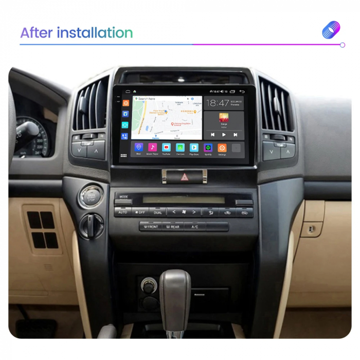 Navigatie Toyota Land Cruiser 200 2008-2015 Rezolutie 2K , 4GB RAM+64GB ROM QLED [5]