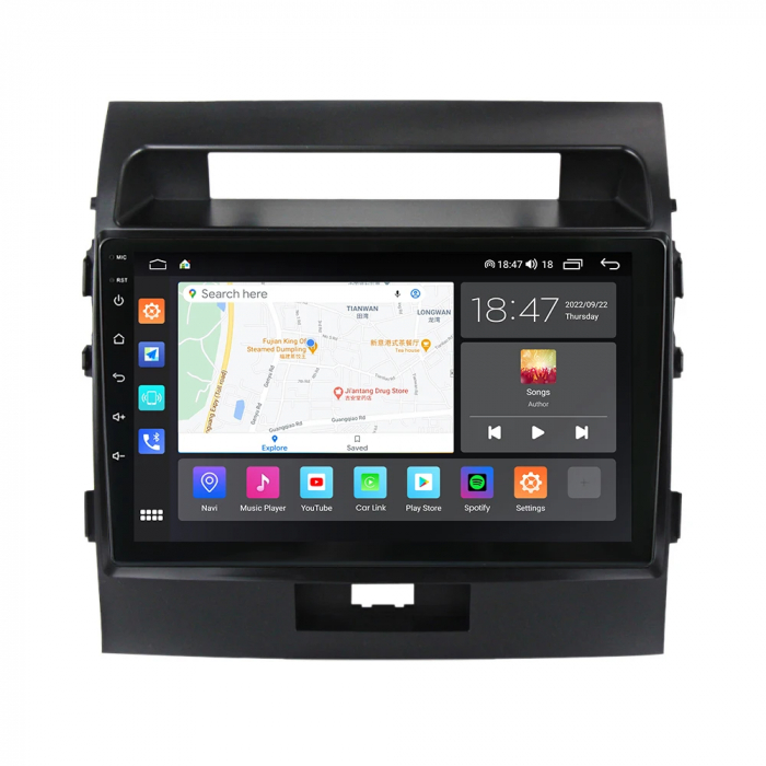 Navigatie Toyota Land Cruiser 200 2008-2015 Rezolutie 2K , 4GB RAM+64GB ROM QLED [2]