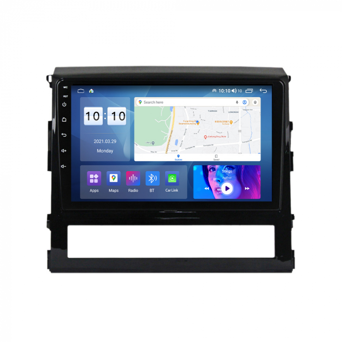 Navigatie Toyota Land Cruiser 200 din 2015-2018, Android 14, Wireless Carplay si Android Auto, 2GB RAM si 32GB ROM, Display IPS 9 inch, Camera Marsarier, Internet, Aplicatii, Wi Fi, Usb, Bluetooth [2]