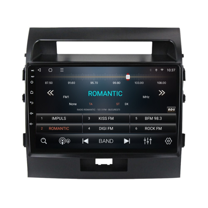 Navigatie Toyota Land Cruiser 200 din 2015-2018, Rezolutie 2K, Display QLED 9.5 inch, 4GB RAM si 64GB ROM, Android, Procesor Octacore, Slot sim 4G, Sunet DSP, Wireless Carplay si Android Auto, Camera [3]
