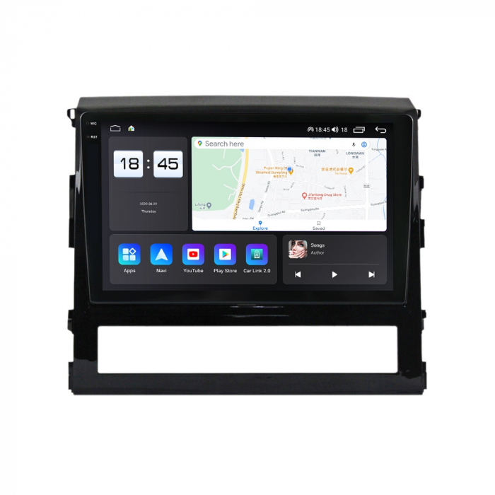 Navigatie Toyota Land Cruiser 200 din 2015-2018, Rezolutie 2K, Display QLED 9.5 inch, 4GB RAM si 64GB ROM, Android, Procesor Octacore, Slot sim 4G, Sunet DSP, Wireless Carplay si Android Auto, Camera [6]