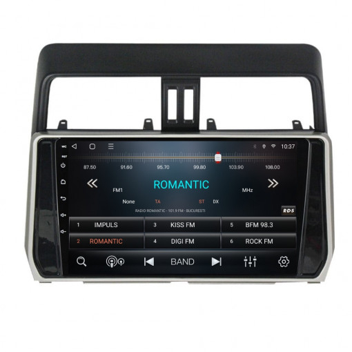 Navigatie Toyota Land Cruiser ( 2014 - 2017 ) Android 14 , 4GB RAM , Procesor Quad Core , Wireless Carplay si Android auto , Display HD Touchscreen, Wi-Fi , Bluetooth, USB [3]