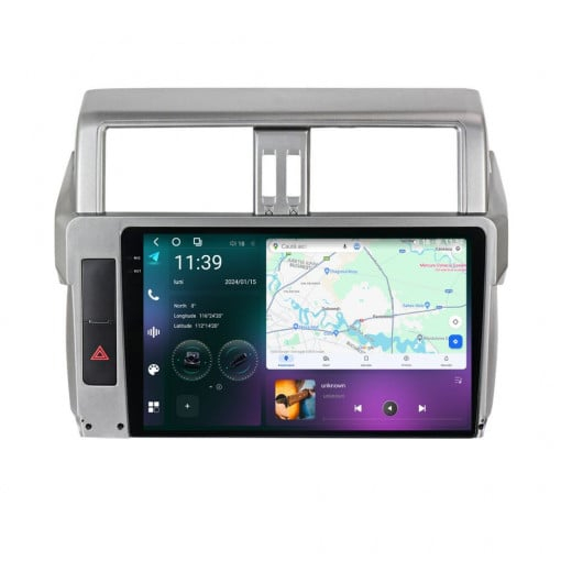Navigatie Toyota Land Cruiser ( 2015 - 2018 ) Android 14 , 4GB RAM , Procesor Quad Core , Wireless Carplay si Android auto , Display HD Touchscreen, Wi-Fi , Bluetooth, USB [1]