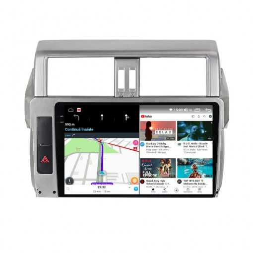 Navigatie Toyota Land Cruiser ( 2015 - 2018 ) Android 14 , 4GB RAM , Procesor Quad Core , Wireless Carplay si Android auto , Display HD Touchscreen, Wi-Fi , Bluetooth, USB [4]