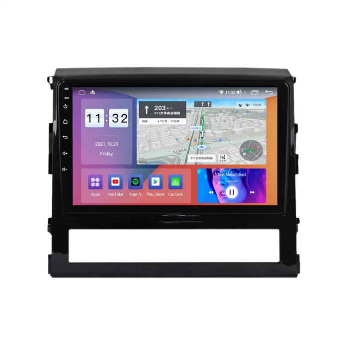 Navigatie Toyota Land Cruiser din 2015 - 2018, 8GB RAM si 128GB ROM, Ecran QLED 9 inch, Android 14, Procesor Octacore, Slot sim 4G, Sunet DSP, Wireless Carplay si Android Auto, Camera Marsarier [4]