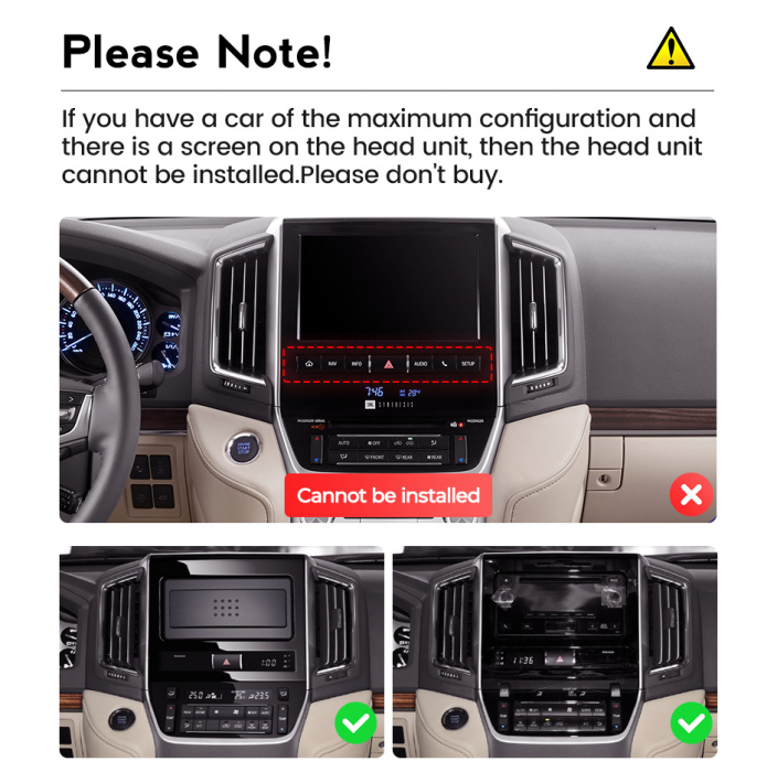 Navigatie Toyota Land Cruiser din 2015 - 2018, 8GB RAM si 128GB ROM, Ecran QLED 9 inch, Android 14, Procesor Octacore, Slot sim 4G, Sunet DSP, Wireless Carplay si Android Auto, Camera Marsarier [2]