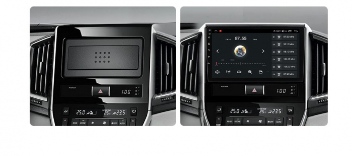 Navigatie Toyota Land Cruiser din 2015 - 2018, 8GB RAM si 128GB ROM, Ecran QLED 9 inch, Android 14, Procesor Octacore, Slot sim 4G, Sunet DSP, Wireless Carplay si Android Auto, Camera Marsarier [5]