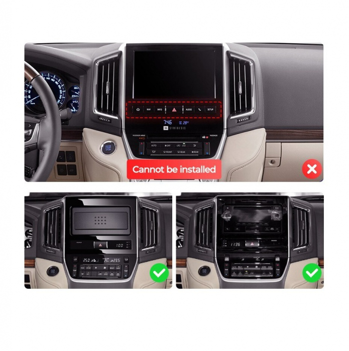 Navigatie Toyota Land Cruiser din 2015 - 2020, Ecran TESLA 9.7 inch, 4 GB RAM si 64 GB ROM, Slot Sim 4G, Procesor Octa Core, Carplay integrat, Procesor Sunet Digital DSP, Android, Aplicatii, Usb, Wi F [2]
