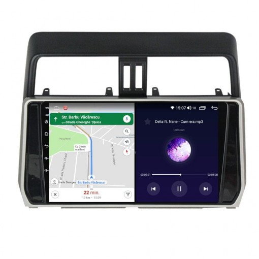 Navigatie Toyota Land Cruiser Prado 150 din 2013-2017  Android 14 , 4GB RAM , Procesor Quad Core , Wireless Carplay si Android auto , Display HD Touchscreen, Wi-Fi , Bluetooth, USB [3]