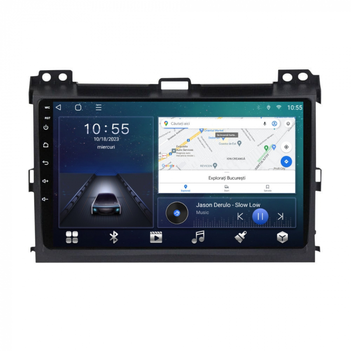 Navigatie Toyota Land Cruiser Prado din 2002 - 2009  Android 14 , 4GB RAM , Procesor Quad Core , Wireless Carplay si Android auto , Display HD Touchscreen, Wi-Fi , Bluetooth, USB [2]