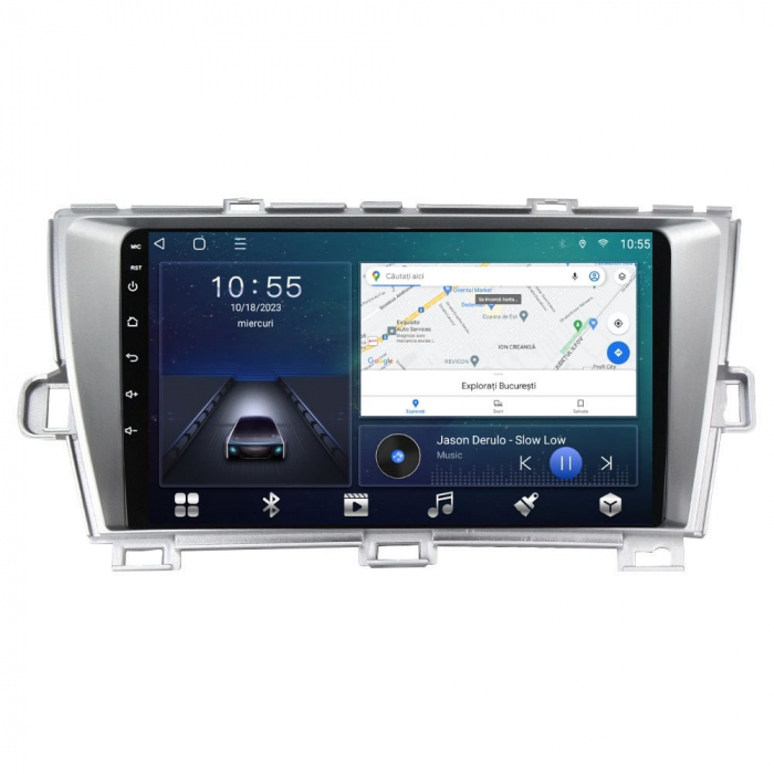 Navigatie Toyota Prius din 2009-2015 Android 14 , 4GB RAM , Procesor Quad Core , Wireless Carplay si Android auto , Display HD Touchscreen, Wi-Fi , Bluetooth, USB [2]