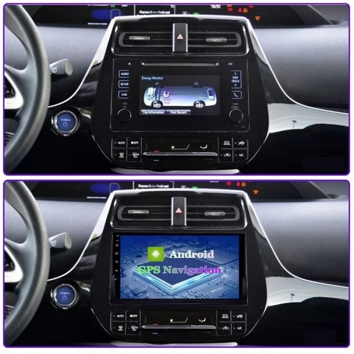 Navigatie Toyota Prius din 2015 - 2020, 8GB RAM si 128GB ROM, Ecran QLED 9 inch, Android 14, Procesor Octacore, Slot sim 4G, Sunet DSP, Wireless Carplay si Android Auto, Camera Marsarier [4]