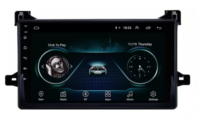Navigatie Toyota Prius din 2016-2020, Android 14, Wireless Carplay si Android Auto, 2GB RAM si 32GB ROM, Display IPS 9 inch, Camera Marsarier, Internet, Aplicatii, Wi Fi, Usb, Bluetooth [2]