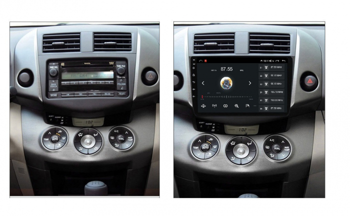 Navigatie Toyota Rav 4 ( 2007 - 2013 ) , 4GB RAM si 64GB ROM, Ecran QLED 9 inch, Android 14, Procesor Octacore, Slot sim 4G, Sunet DSP, Wireless Carplay si Android Auto, Camera Marsarier [2]