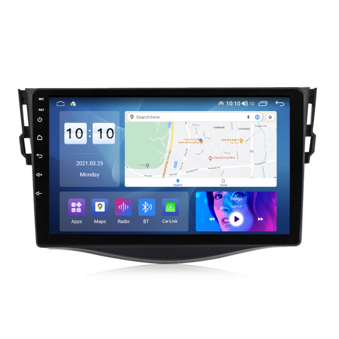 Navigatie Toyota Rav 4 ( 2007 - 2013 ) , Android , 2 GB RAM + 32 GB ROM , Display 9 " , Internet , 4G , Aplicatii , Waze , Wi Fi , Usb , Bluetooth , Mirrorlink [1]