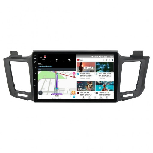 Navigatie Toyota Rav 4 ( 2012 - 2018 ) Android 14 , 4GB RAM , Procesor Quad Core , Wireless Carplay si Android auto , Display HD Touchscreen, Wi-Fi , Bluetooth, USB [4]