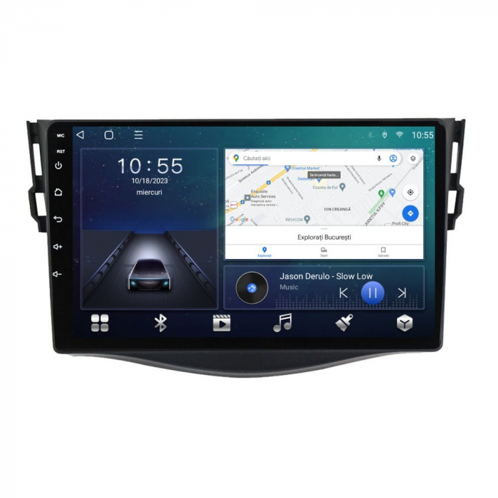 Navigatie Toyota RAV 4 din 2005-2013 Android 14 , 4GB RAM , Procesor Quad Core , Wireless Carplay si Android auto , Display HD Touchscreen, Wi-Fi , Bluetooth, USB [2]