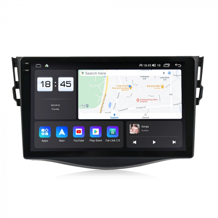 Navigatie Toyota RAV 4 din 2005-2013, Rezolutie 2K, Ecran QLED 9.5 inch, 8GB RAM si 128GB ROM, Android, Procesor Octacore, Slot sim 4G, Sunet DSP, Wireless Carplay si Android Auto [2]