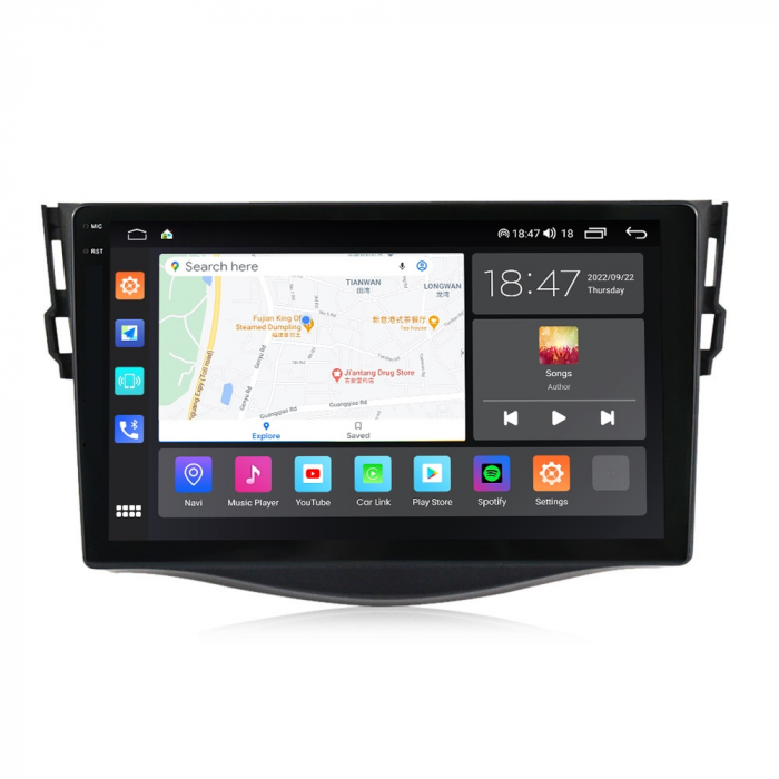 Navigatie Toyota RAV 4 din 2005-2013, Rezolutie 2K, Ecran QLED 9.5 inch, 8GB RAM si 128GB ROM, Android, Procesor Octacore, Slot sim 4G, Sunet DSP, Wireless Carplay si Android Auto [6]
