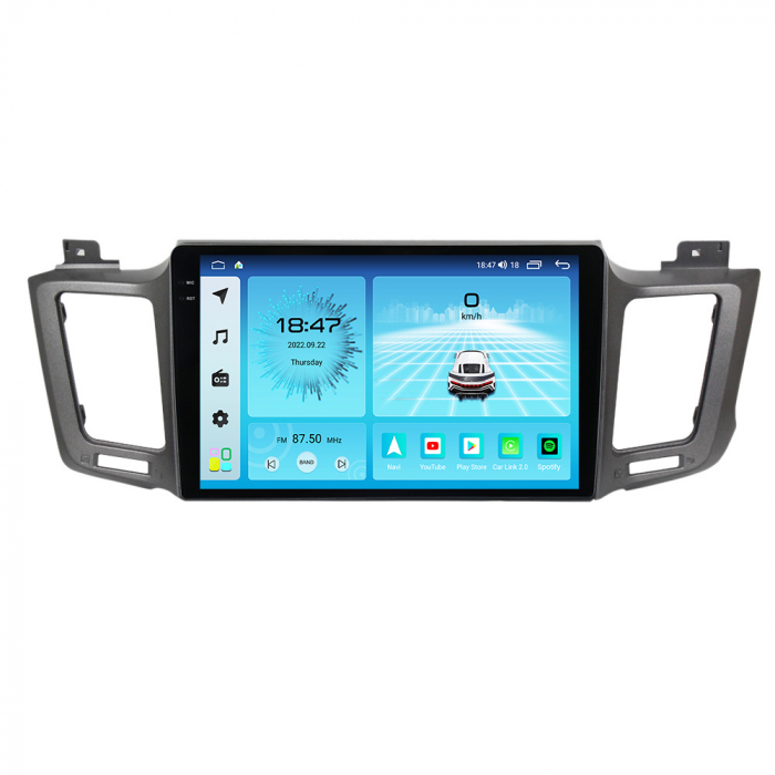 Navigatie Toyota Rav 4 din 2012-2018, Rezolutie 2K, Ecran QLED 10.5 inch, 8GB RAM si 128GB ROM, Android, Procesor Octacore, Slot sim 4G, Sunet DSP, Wireless Carplay si Android Auto [4]
