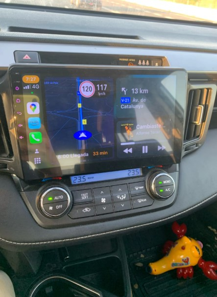 Navigatie Toyota Rav 4 din 2012-2018, Rezolutie 2K, Ecran QLED 10.5 inch, 8GB RAM si 128GB ROM, Android, Procesor Octacore, Slot sim 4G, Sunet DSP, Wireless Carplay si Android Auto [9]