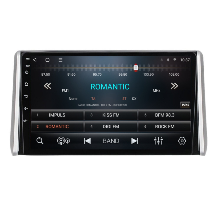 Navigatie Toyota Rav 4 din 2018-2022, Rezolutie 2K, Display QLED 9.5 inch, 4GB RAM si 64GB ROM, Android, Procesor Octacore, Slot sim 4G, Sunet DSP, Wireless Carplay si Android Auto, Camera Marsarier, [2]