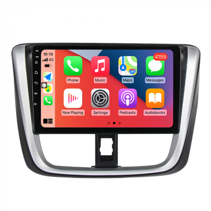 Navigatie Toyota Yaris Vios ( 2014 - 2019 ) 4GB RAM si 64GB ROM, Ecran QLED 9 inch, Android 14, Procesor Octacore, Slot sim 4G, Sunet DSP, Wireless Carplay si Android Auto, Camera Marsarier [3]