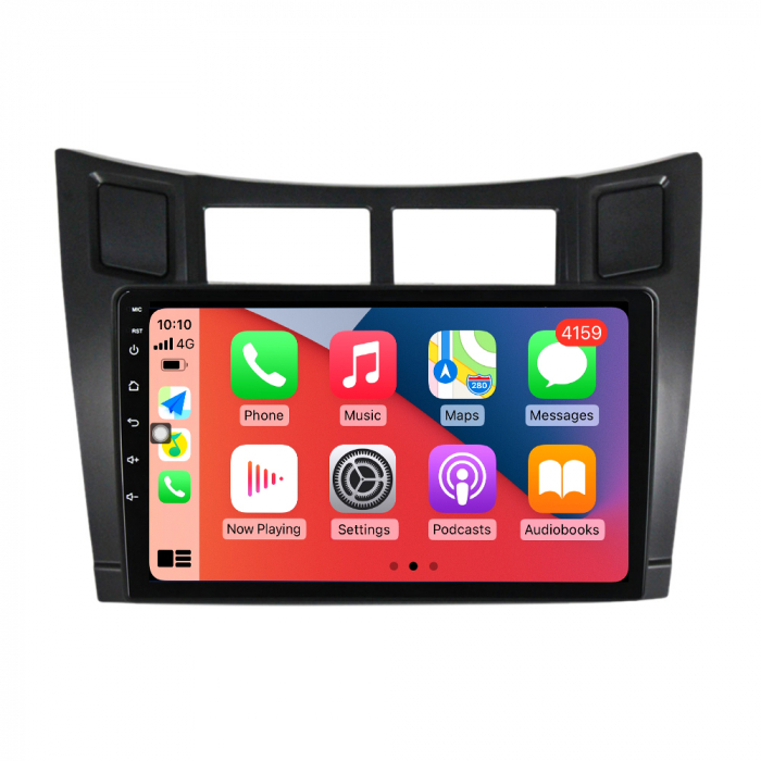 Navigatie Toyota Yaris din 2005-2012, Rezolutie 2K, Display QLED 9.5 inch, 4GB RAM si 64GB ROM, Android, Procesor Octacore, Slot sim 4G, Sunet DSP, Wireless Carplay si Android Auto, Camera Marsarier, [3]