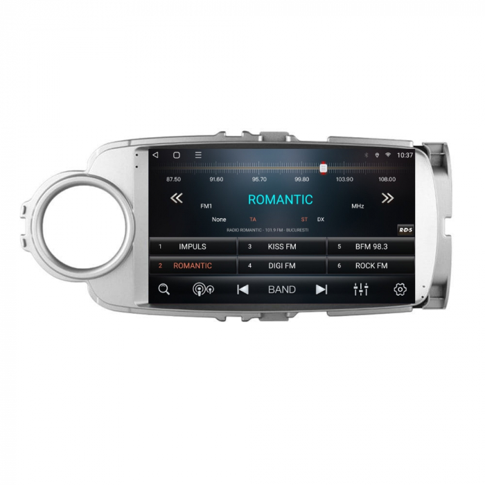 Navigatie Toyota Yaris din 2010-2018 Android 14 , 4GB RAM , Procesor Quad Core , Wireless Carplay si Android auto , Display HD Touchscreen, Wi-Fi , Bluetooth, USB [3]