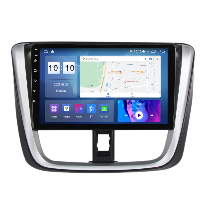 Navigatie Toyota Yaris din 2016-2019, Android 14, Wireless Carplay si Android Auto, 2GB RAM si 32GB ROM, Display IPS 9 inch, Camera Marsarier, Internet, Aplicatii, Wi Fi, Usb, Bluetooth [4]