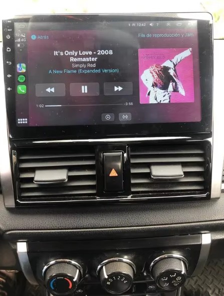 Navigatie Toyota Yaris din 2016-2019, Rezolutie 2K, Display QLED 9.5 inch, 4GB RAM si 64GB ROM, Android, Procesor Octacore, Slot sim 4G, Sunet DSP, Wireless Carplay si Android Auto, Camera Marsarier, [10]