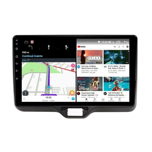 Navigatie Toyota Yaris P21 2020 - 2024 8GB RAM si 128GB ROM, Ecran QLED 9 inch, Android 14, Procesor Octacore, Slot sim 4G, Sunet DSP, Wireless Carplay si Android Auto [5]