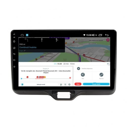 Navigatie Toyota Yaris P21 2020 - 2024 Android 14 ,4GB RAM si 64GB ROM, Ecran QLED 9 inch, Android 14, Procesor Octacore, Slot sim 4G, Sunet DSP, Wireless Carplay si Android Auto [6]